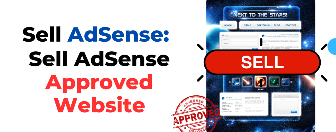 sell adsense approved website easily